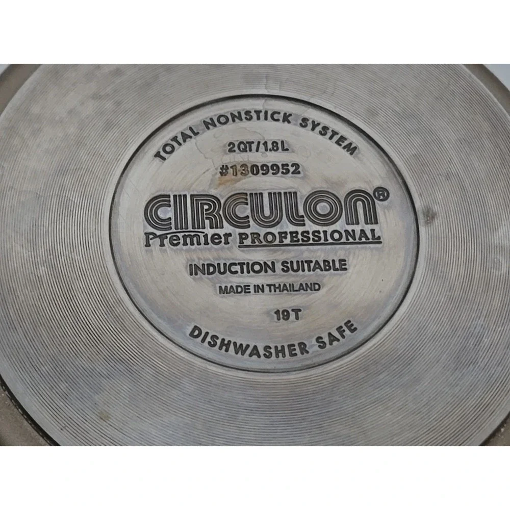 Circulon Premier Professional 2 Qt Straining Saucepan Nonstick Cookware